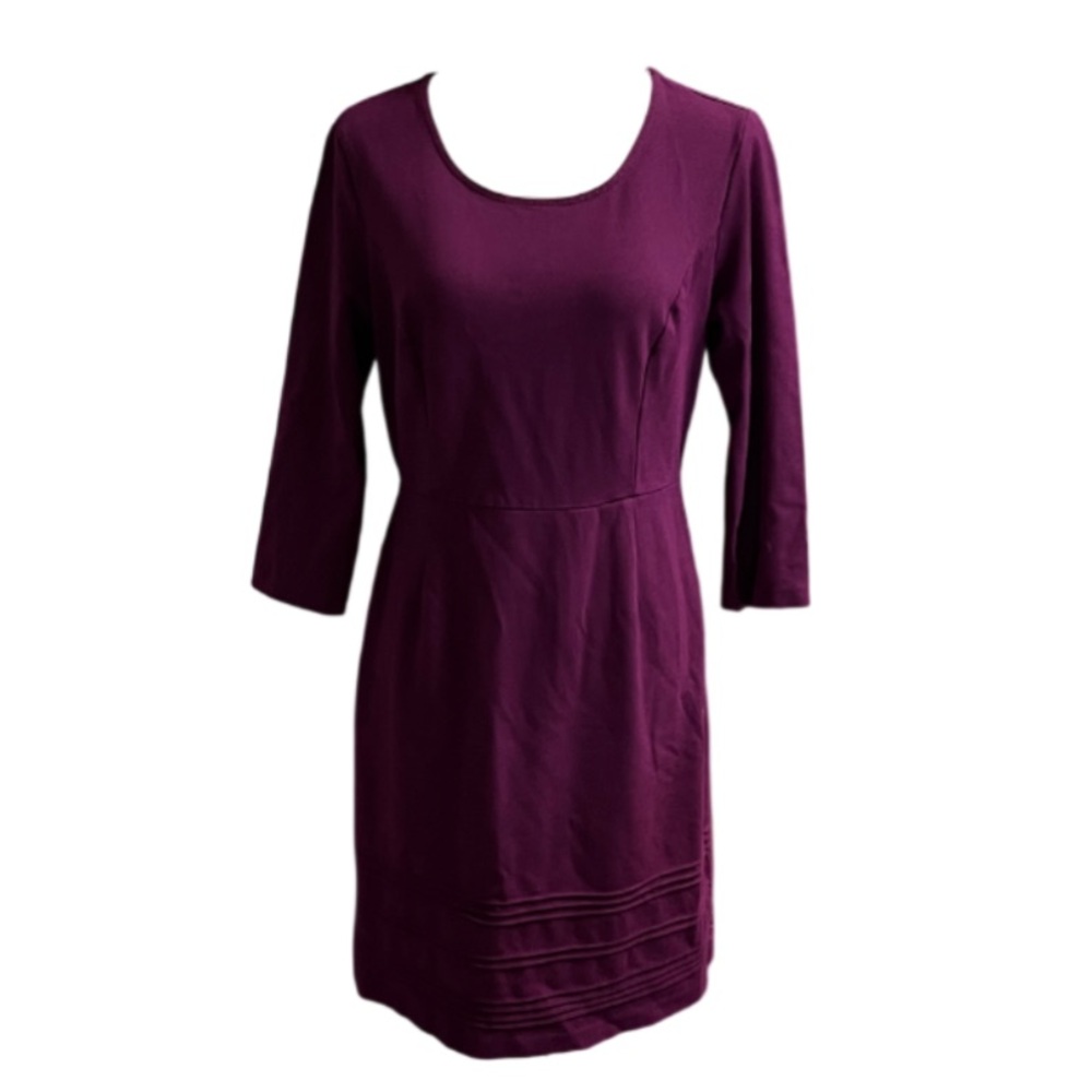 Talbots Jersey Shift Dress Maroon/Plum - 6
